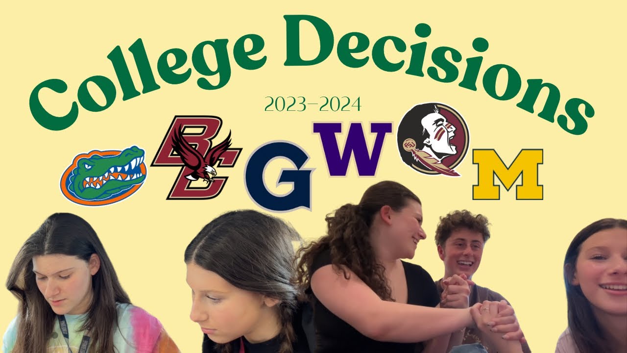 REALISTIC COLLEGE DECISIONS REACTION 2023-2024 | Top 10 schools, Ivy League, Public Ivies?