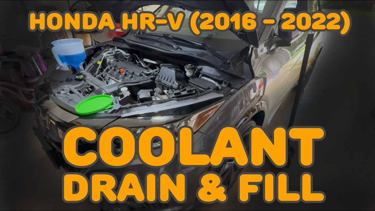 Honda HR-V Coolant Drain and Fill (And location of Block Drain plug) 2016-2022
