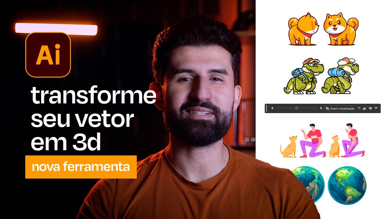 TurnTable | Nova ferramenta do Illustrator que transforma seu vetor em 3D