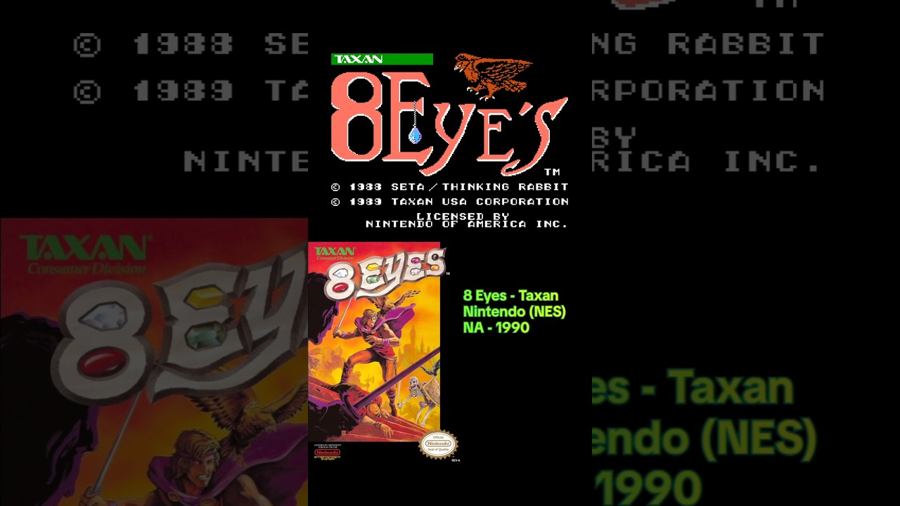 #nes #nintendo #8eyes #gameplay #1990 #old #retro #taxan