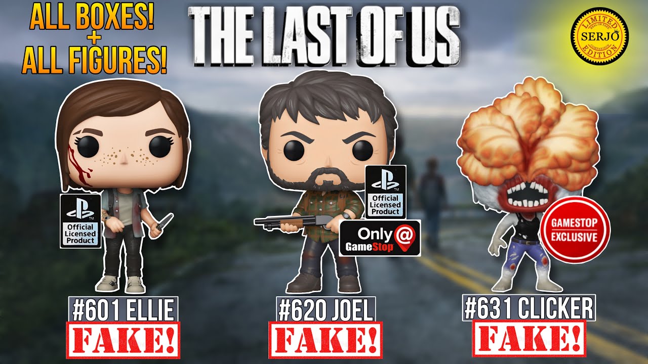 Detailed comparisons of all fakes by Funko POP! The Last Of Us! Joel, Ellie, Clicker!