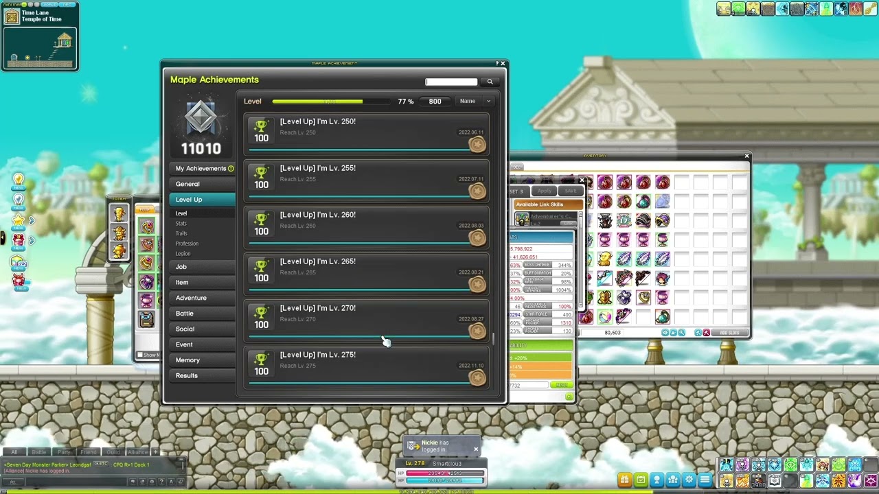 Reboot Bowmaster 2022 Equip/Progression Video