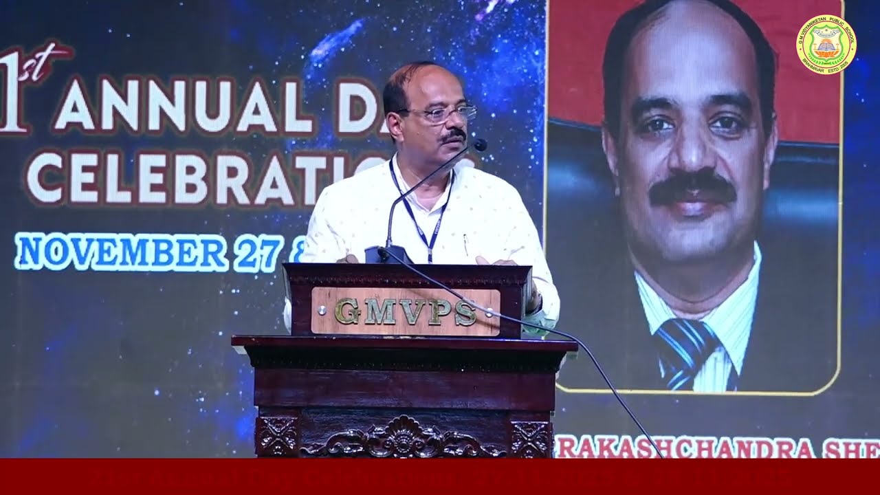 019 Address by Chairman GM VIDYANIKETAN PUBLIC SCHOOL ANNUAL DAY 2025 (DAY-1 MORNING SESSION)