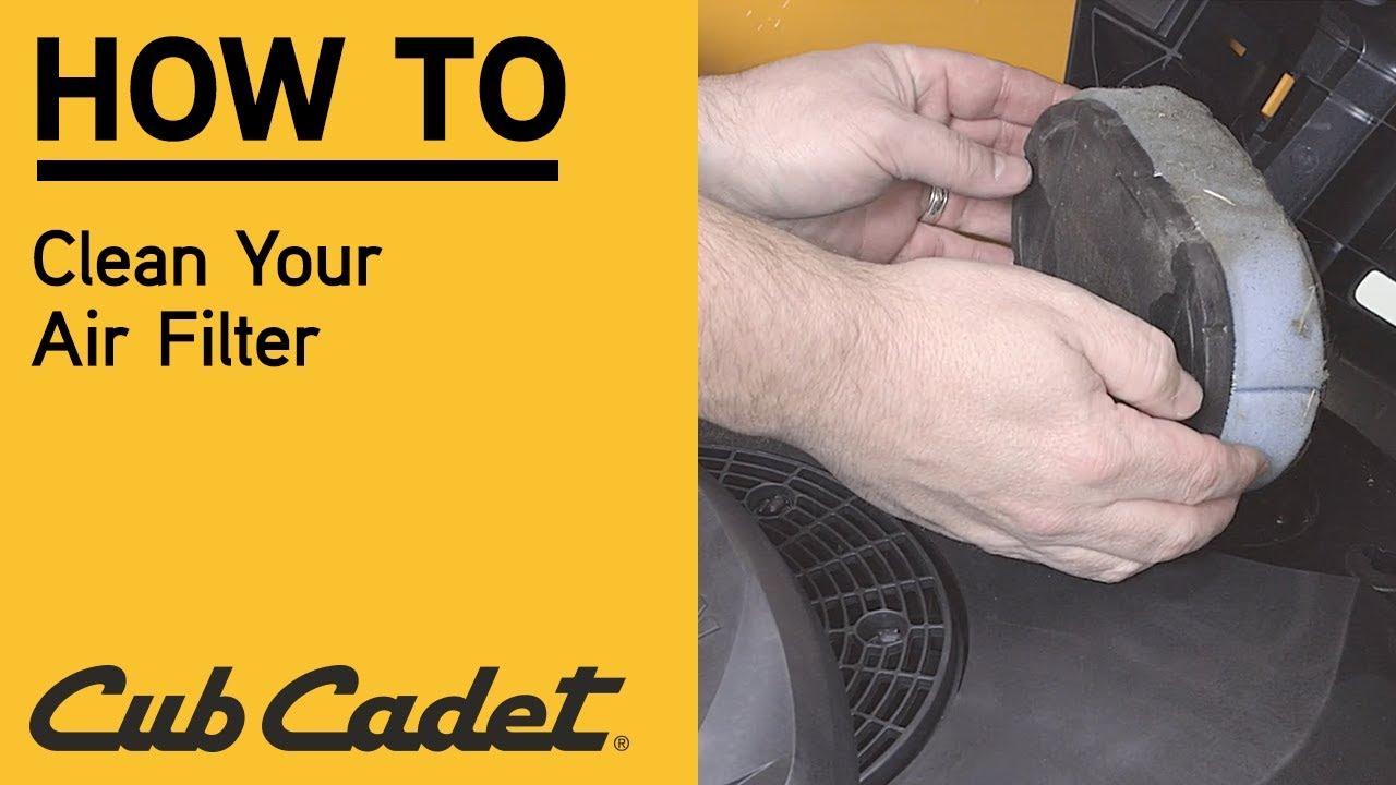 How to Clean or Replace A Riding Lawn Mower Air Filter | Cub Cadet