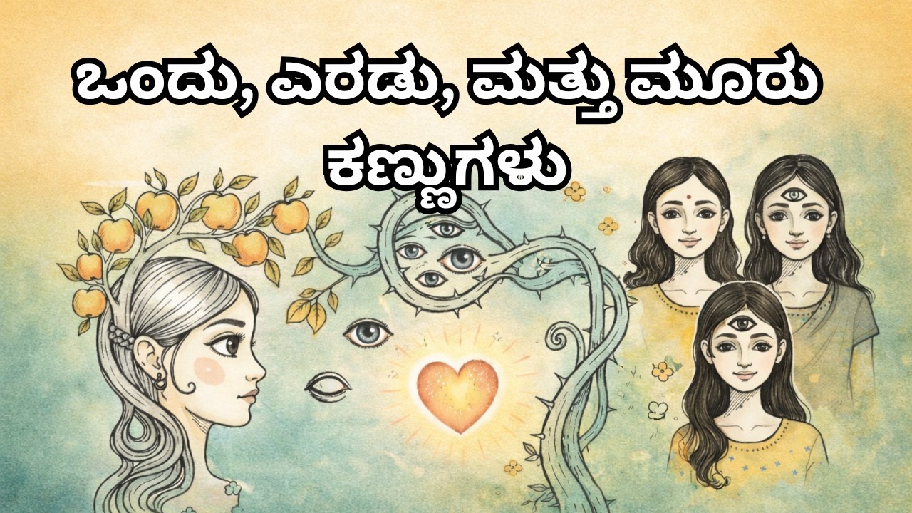 ಒಂದು, ಎರಡು, ಮತ್ತು ಮೂರು ಕಣ್ಣುಗಳು 👁️✨ | ಅದ್ಭುತ ಜಾದೂ ಕಥೆ | Kannada Moral Story