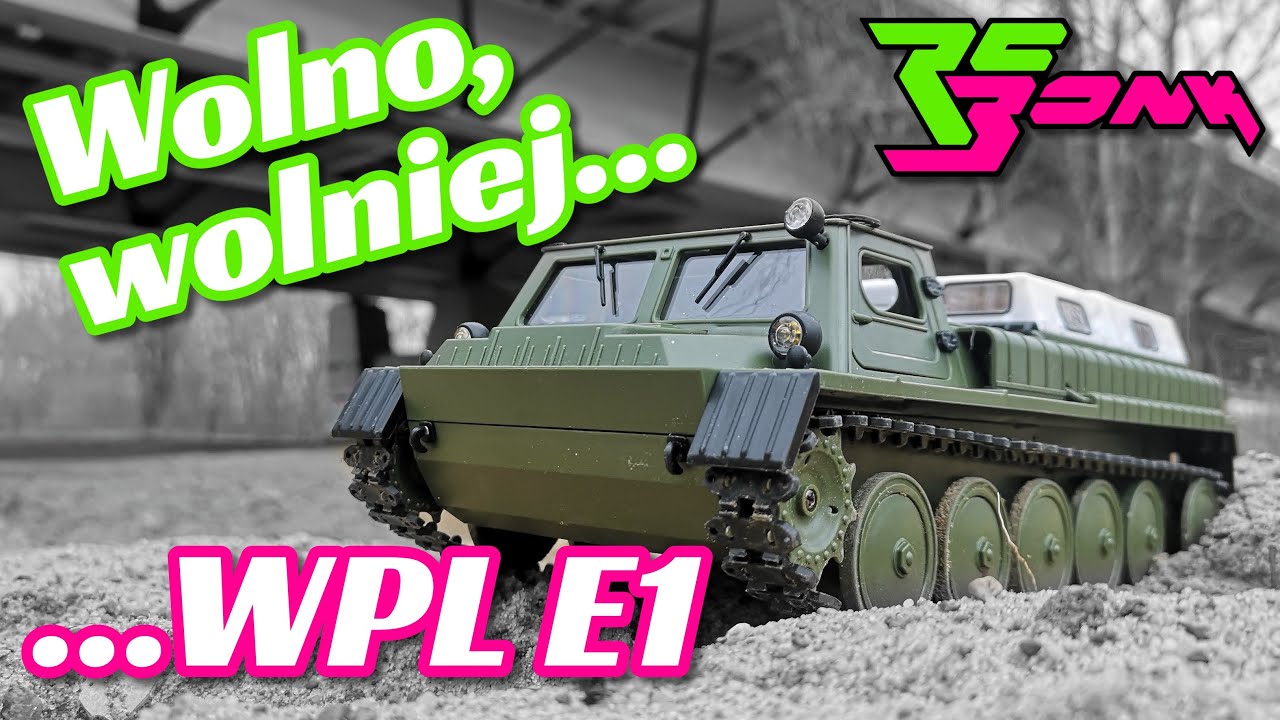 Bardzo ładny, ale bardzo powolny model - WPL E1 - prezentacja, unboxing i pierwsza jazda
