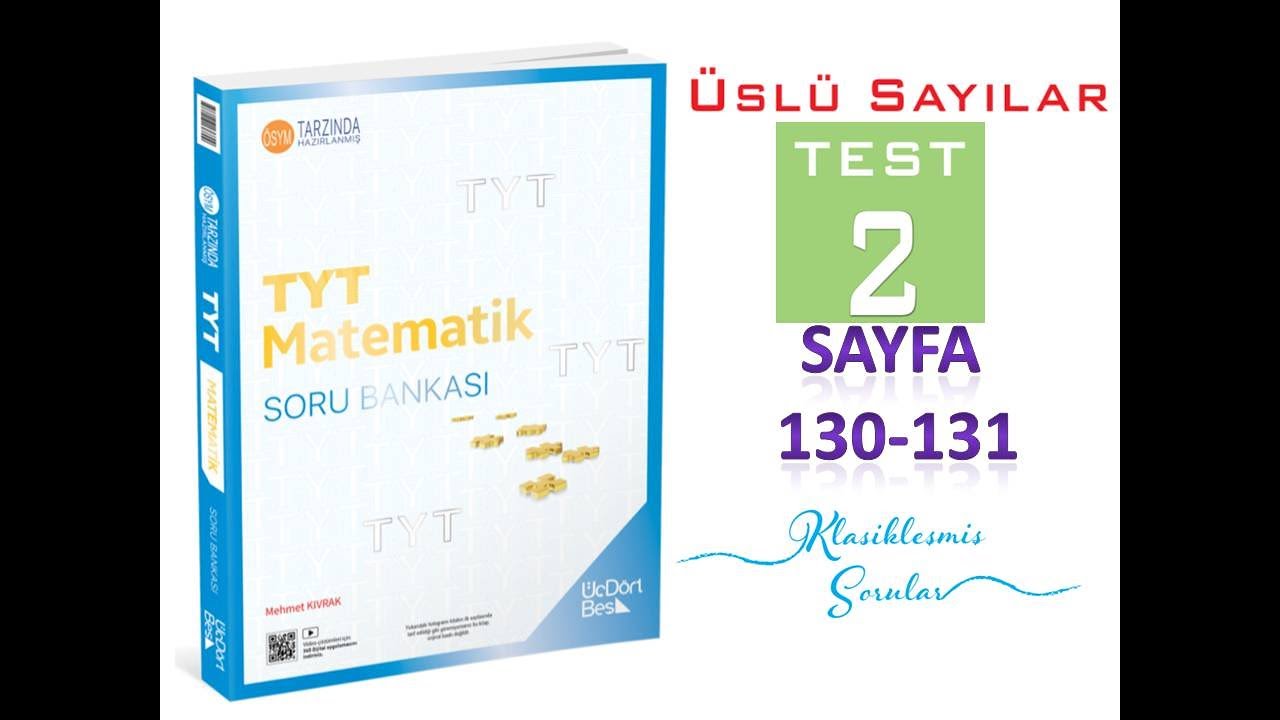ÜSLÜ SAYILAR TEST 2 (345 TYT MATEMATİK 2025)