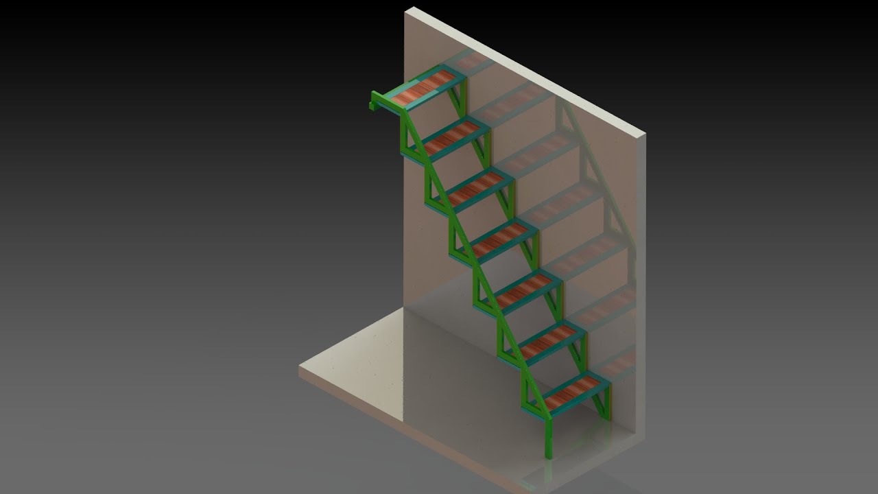 Side Folding Stairs, Design & Assembly