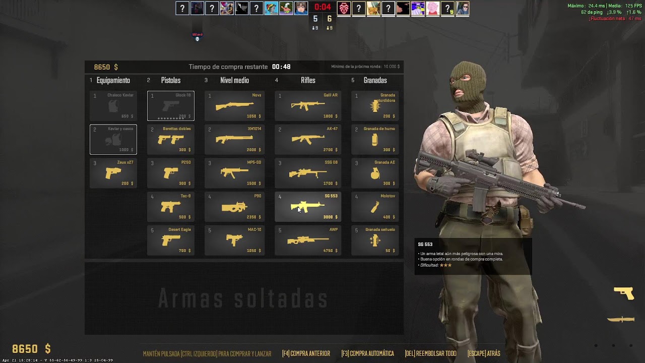 Unas partidas del CS2
