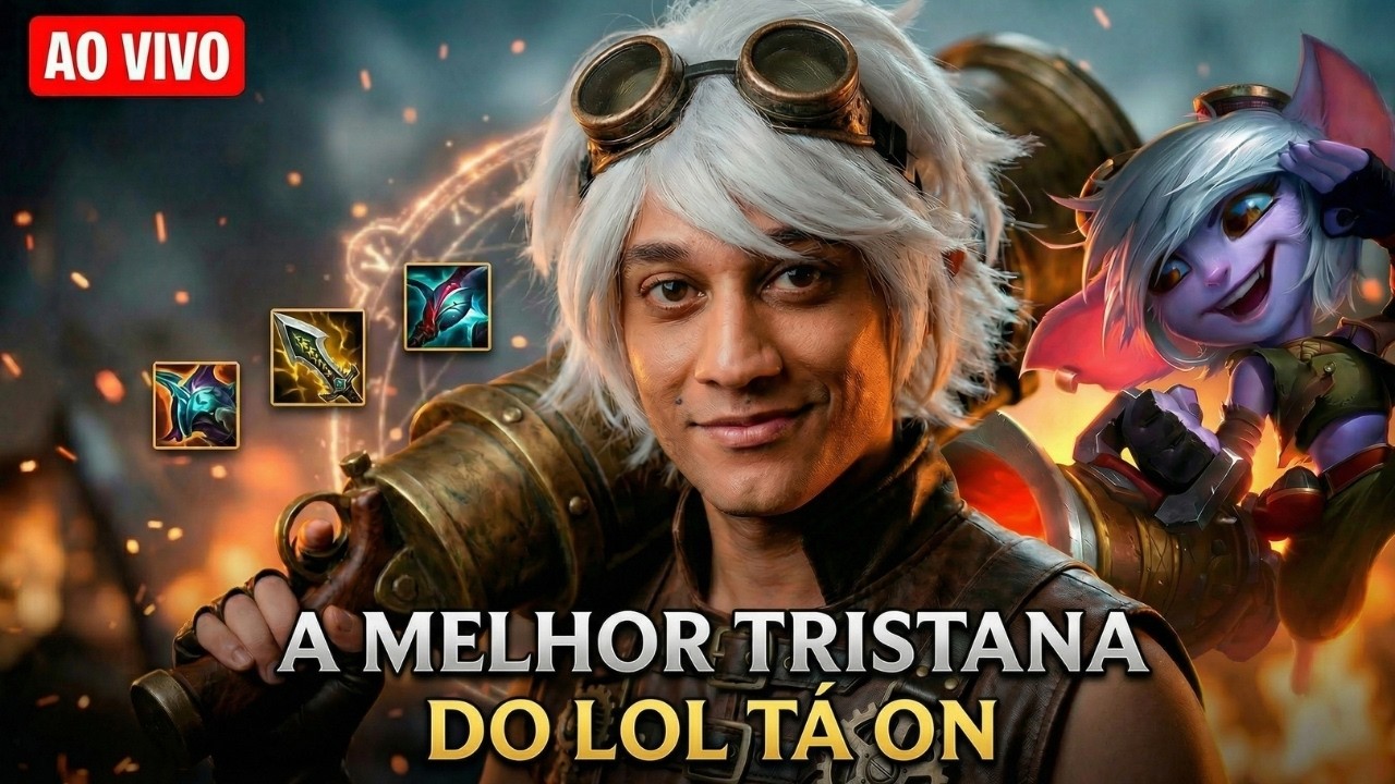 EL GATO É A MELHOR TRISTANA DO BRASIL! LEAGUE OF LEGENDS - !LIVEPIX