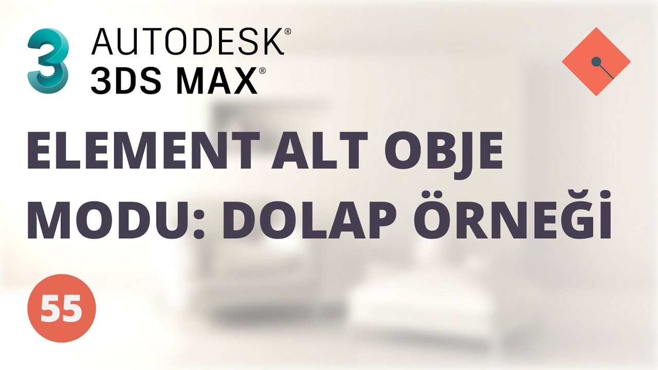 3ds Max Dersleri #55 | Element Alt Obje Modu: Dolap Örneği