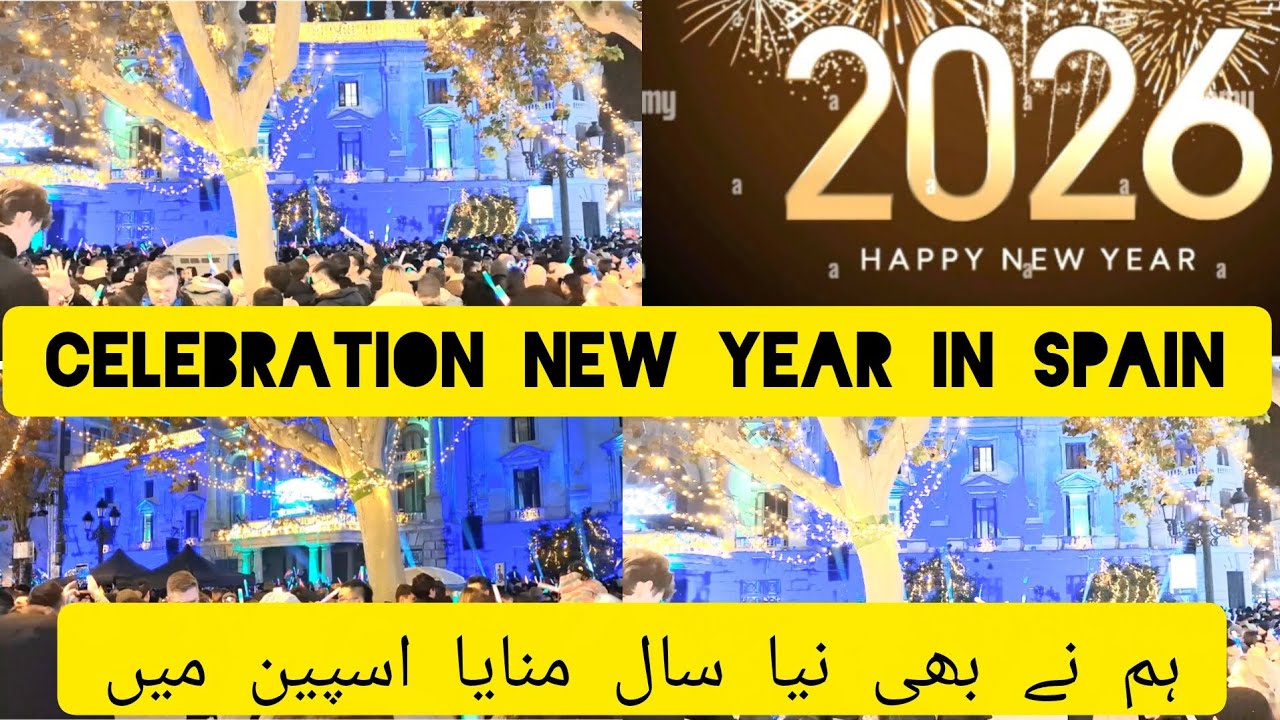 New Year Night In Valencia | Spain |Europe | Welcome 2026 