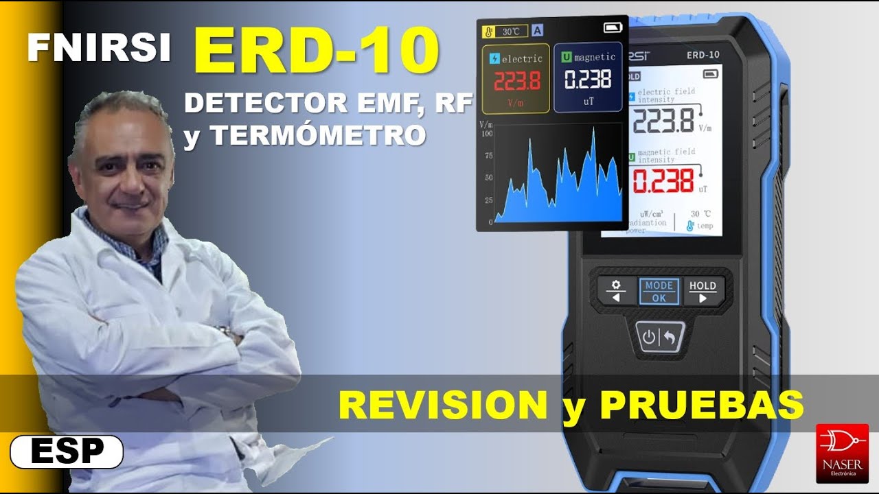 FNIRSI ERD Detector EMF, RF y Termómetro; Revisión General