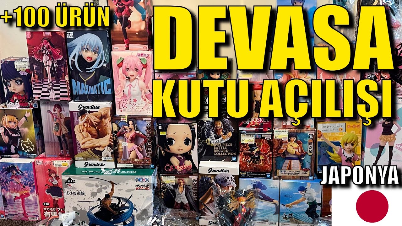 DEVASA FİGÜR KUTU AÇILIŞI | 100den Fazla Ürün | Japonya Vlog