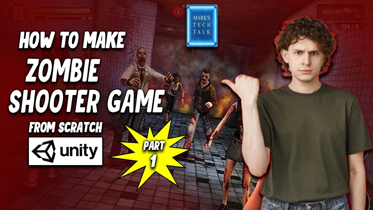 How to make zombie shooter game from scratch in unity3d part 1