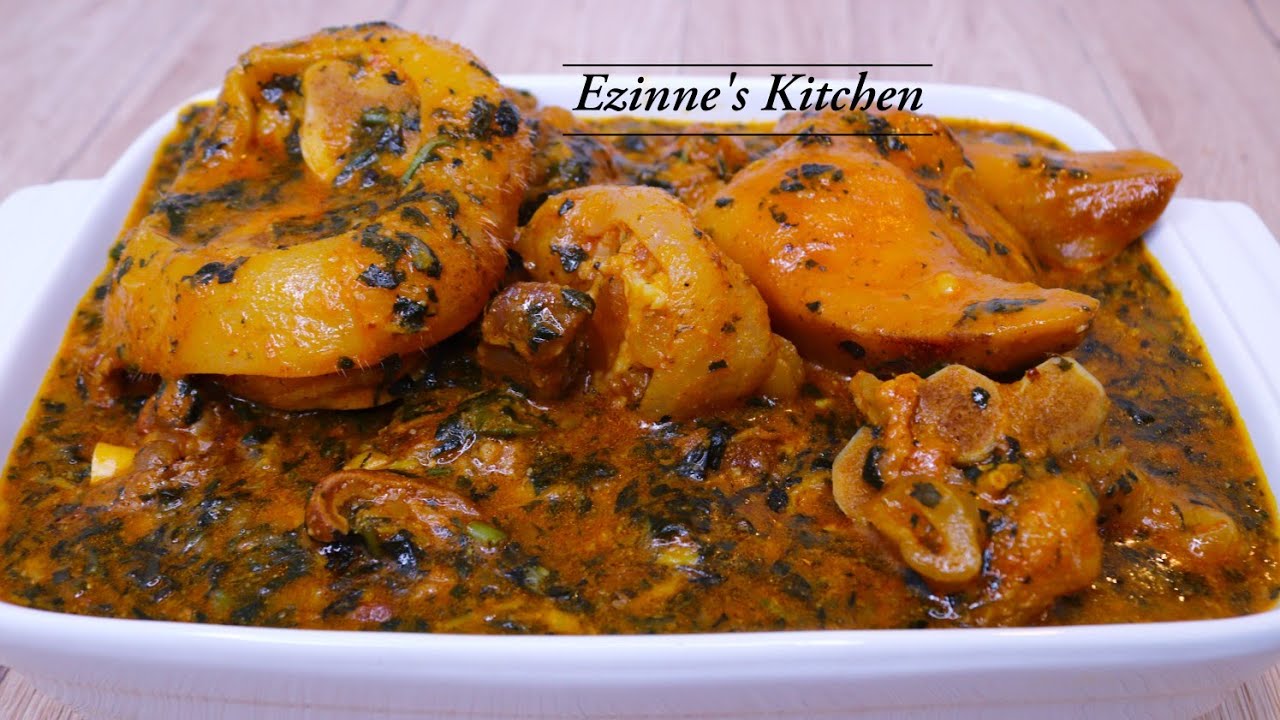 How to make Rich Ogbono Soup with fresh bitterleaf