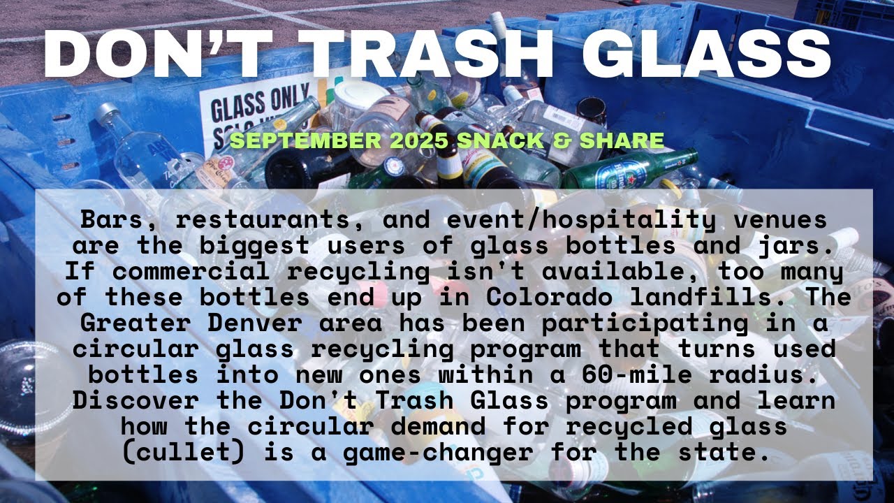 Don't Trash Glass in Colorado!