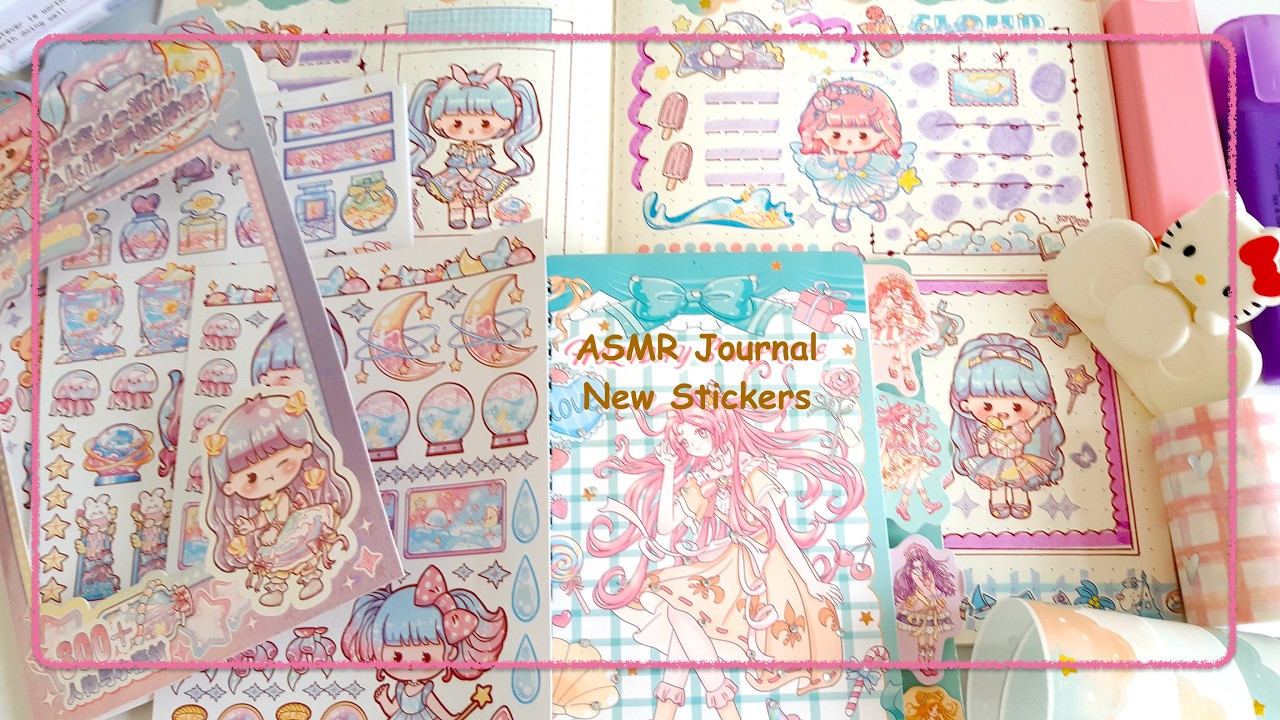 NEW ASMR Akijang Sticker Journal #asmrjournaling #asmrjournal #asmrscrapbook #asmrscrapbooking