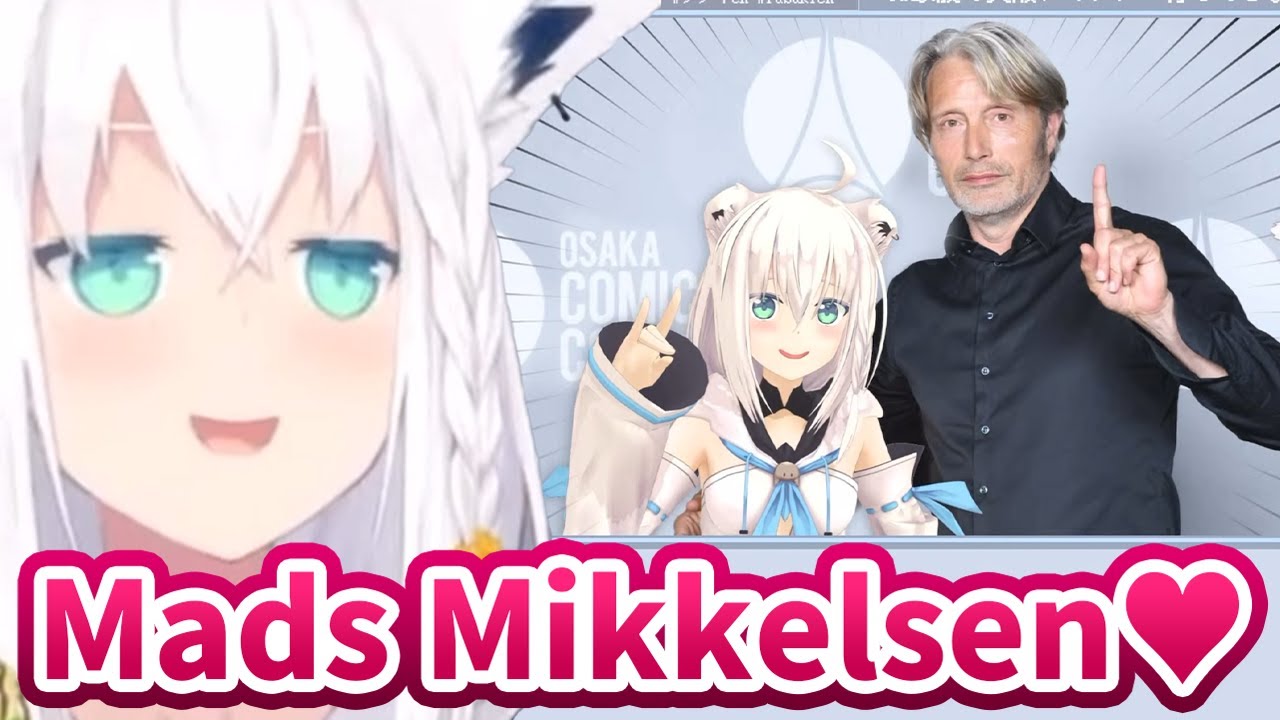 Fubuki happily reveals her photo that she took with Mads Mikkelsen [Hololive/Eng sub]