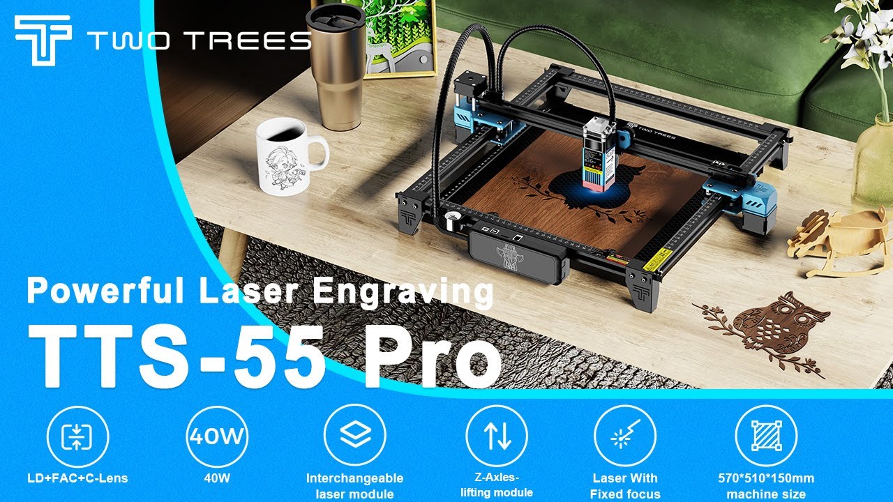 TTS 55 PRO | Powerful Laser Engraving