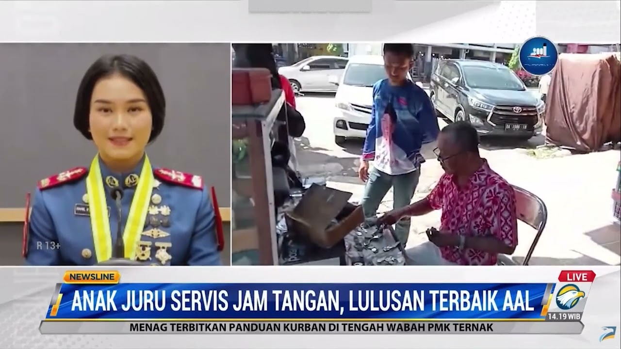 Sermatutar (S/W) Rahil Anak Juru Servis Jam Tangan Salah Satu Lulusan Terbaik AAL