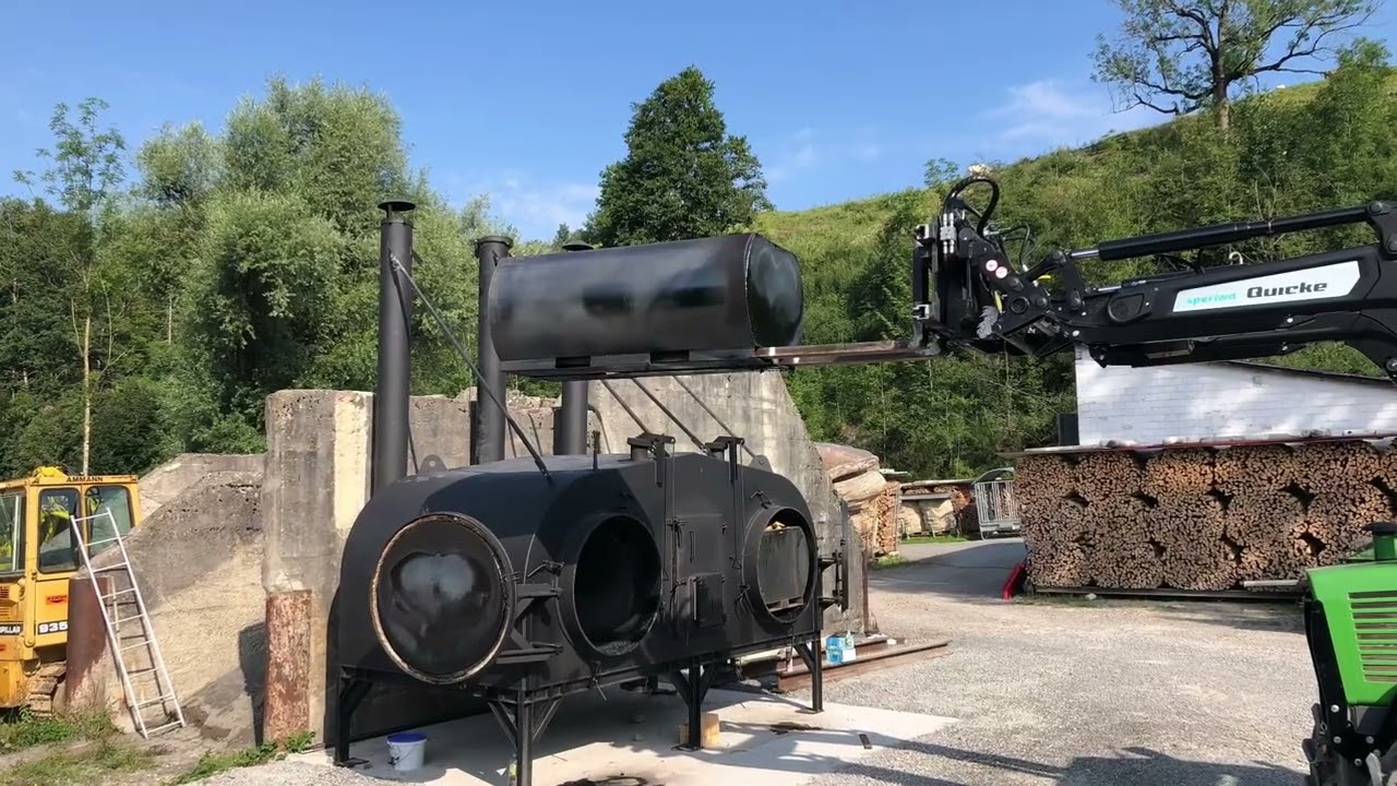 RTD1000 Charcoal Retort in Appenzell Switzerland