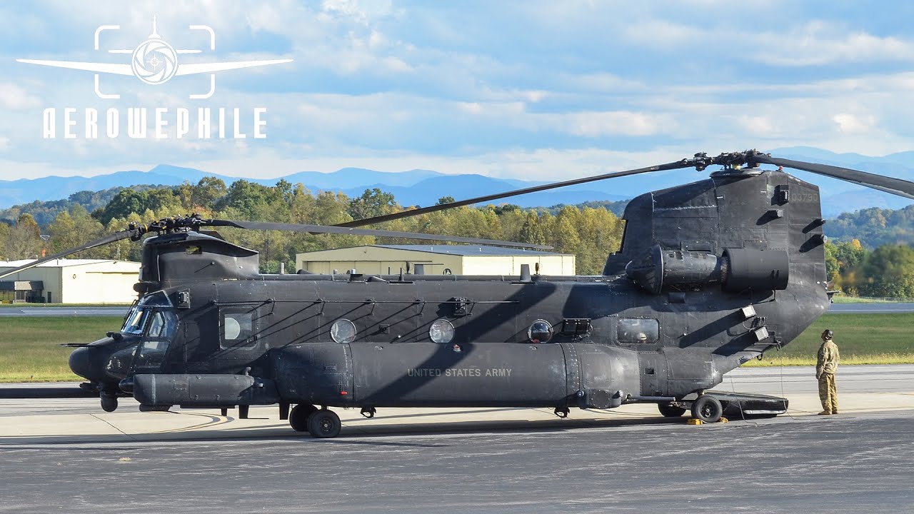 US Army MH-47G Chinook Taxi and Take Off 16Oct20
