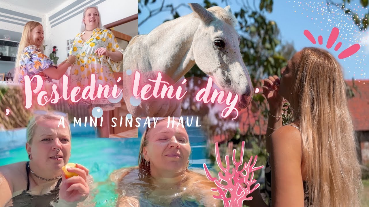 Malý HAUL Sinsay, dny u bazénu a rodinná pohoda | VLOG