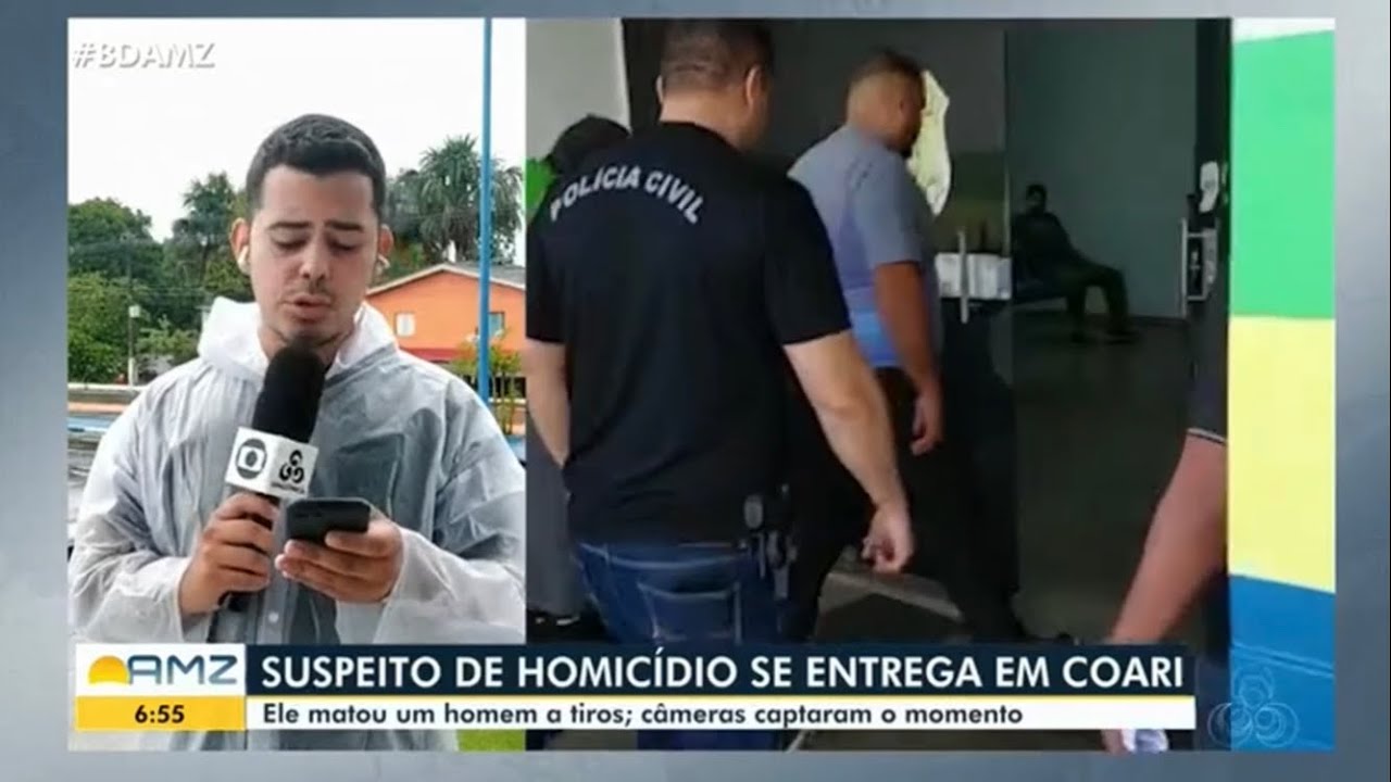 Homem se entrega a polícia em Coari, mas não fica preso | BOM DIA AMAZÔNIA - REDE AMAZÔNICA