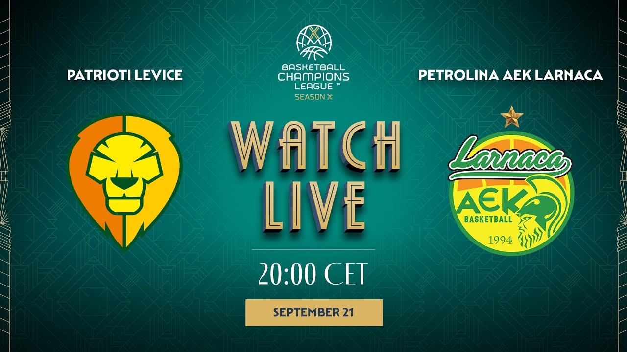 Qualification Rounds |  Patrioti Levice v Petrolina AEK Larnaca | Full Basketball Game | BCL 2025-26