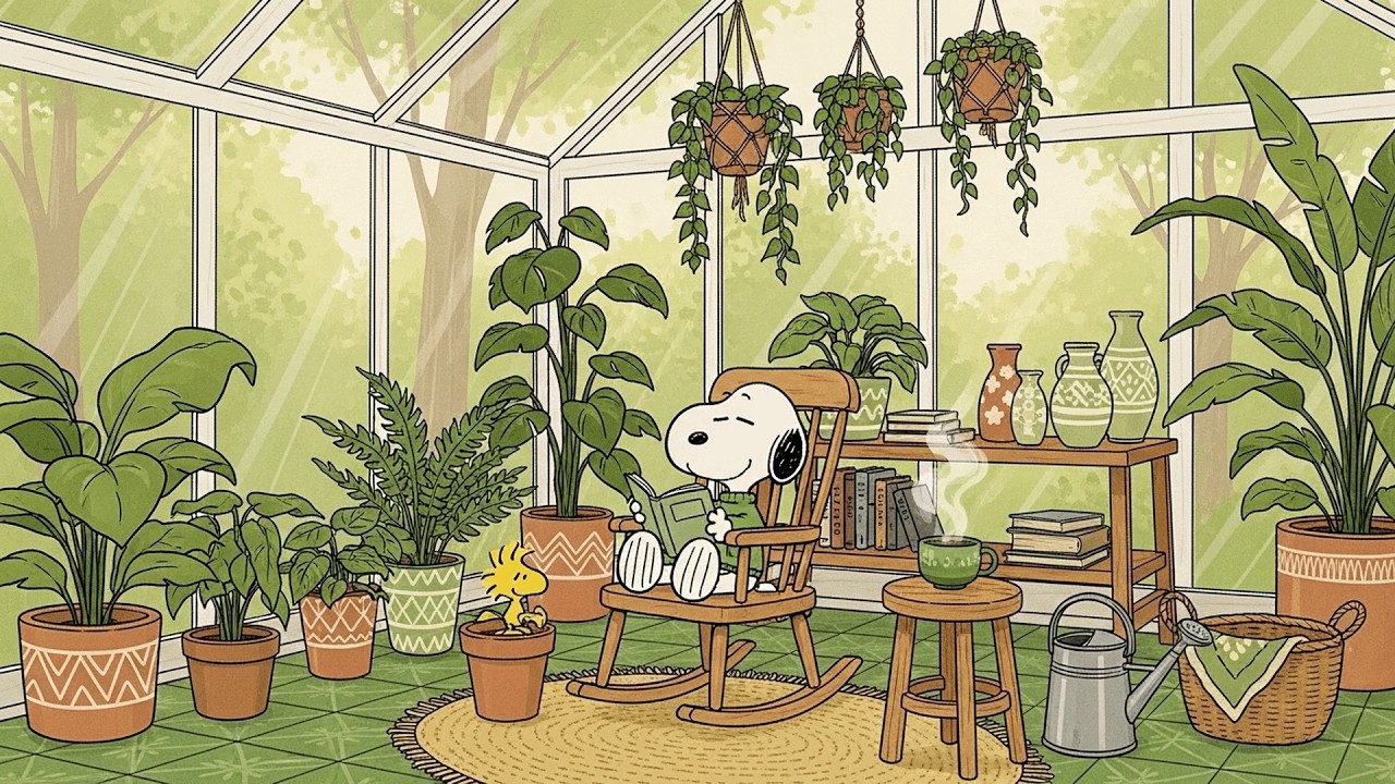 Snoopy Gentle Piano Lofi Background Music for Relax, Focus and Chill