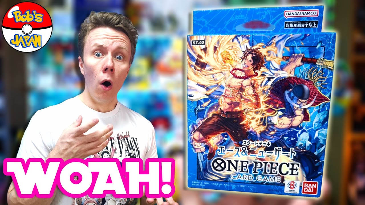 One Piece Card Game ST-22 Deck Opening! Ace & Newgate + Bonus Pack and Booster Packs!