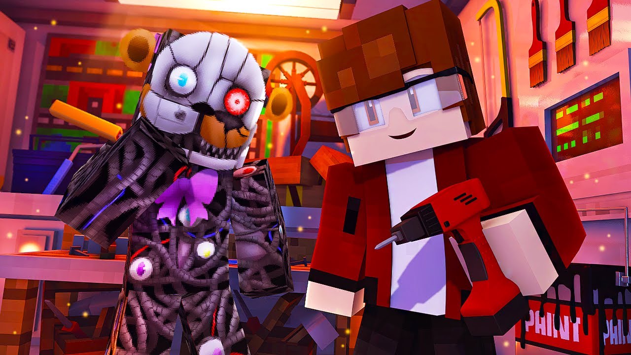 Minecraft FNAF 7 Pizzeria Simulator - NEW MOLTEN FREDDY! (Minecraft Roleplay)