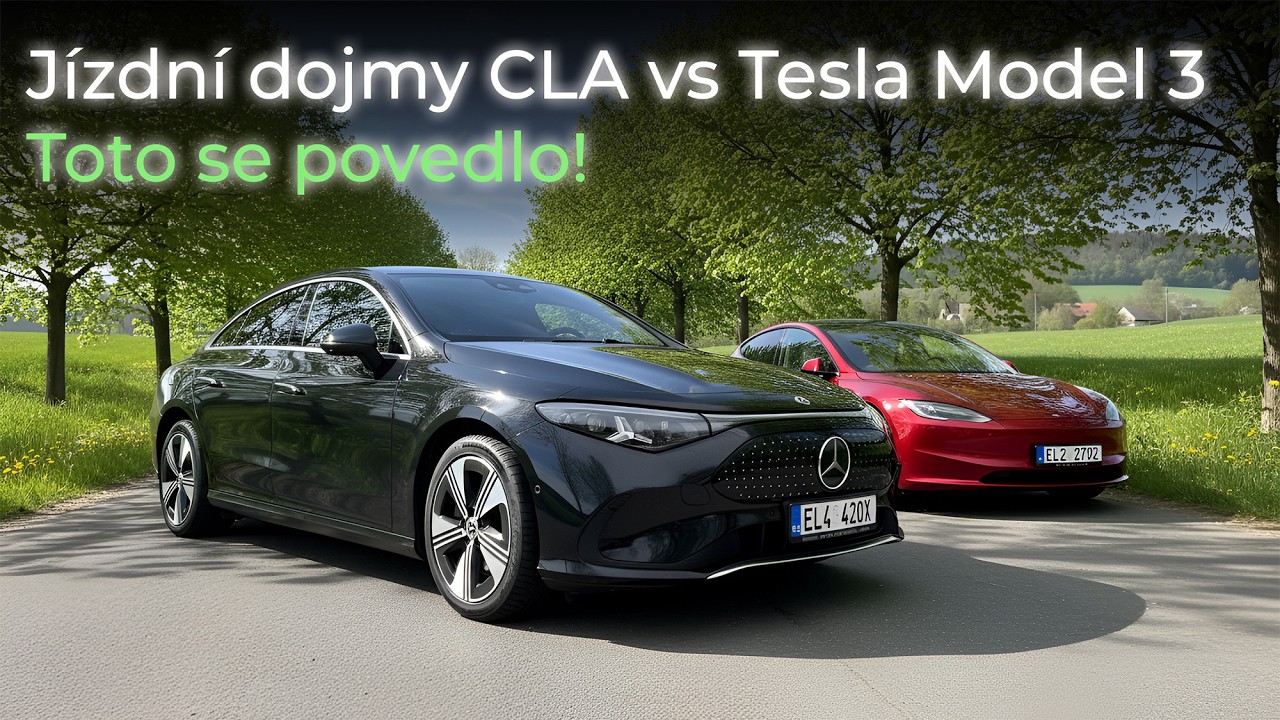2. díl testu Mercedes CLA 250+ vs Tesla - poznatky majitele CLA o Tesle a moje jízdní dojmy...