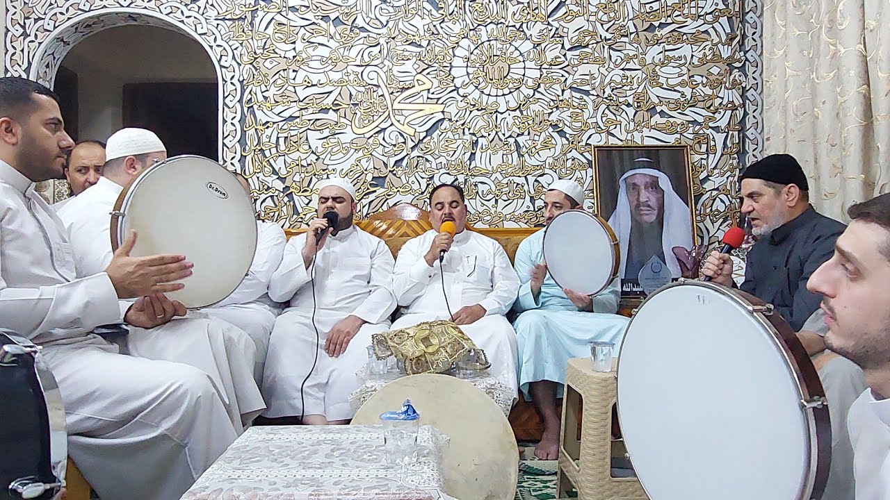 منقبة نبوية في منزل الشيخ عبد المنعم الفياض بمناسبة المولد النبوي الشريف