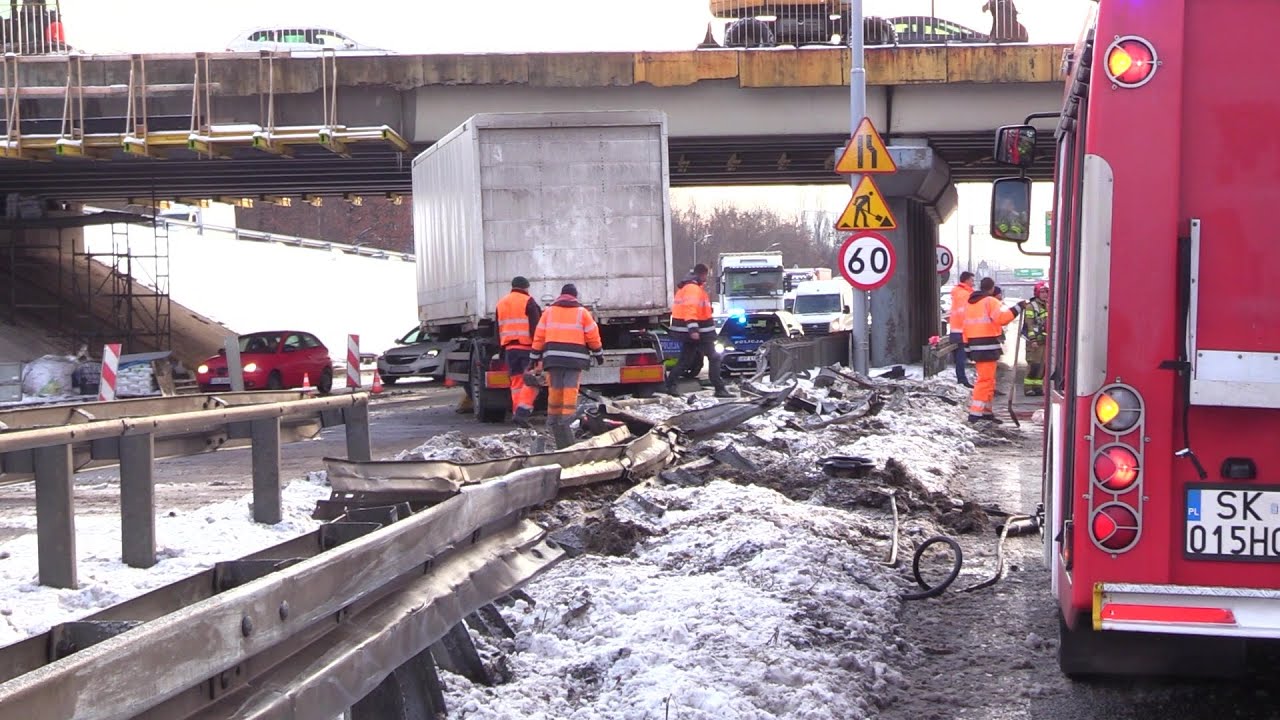 Wypadek na DTŚ 12.01.2024