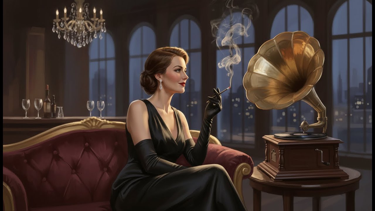 Snowfall Vintage Jazz 🎶 Smooth Retro Vibes