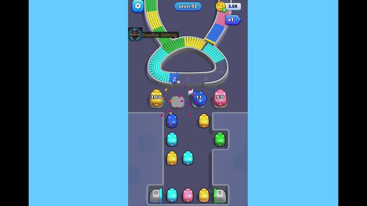 Flow Blast Shooter Level 92. Walkthrough Gameplay