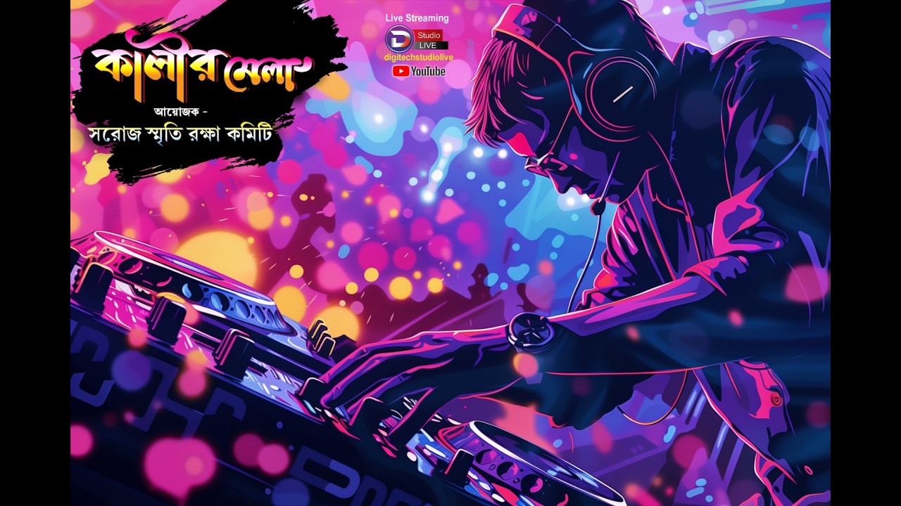 dj night  | কালীর মেলা ২০২৬ | | আয়োজক - সরোজ স্মৃতি রক্ষা কমিটি