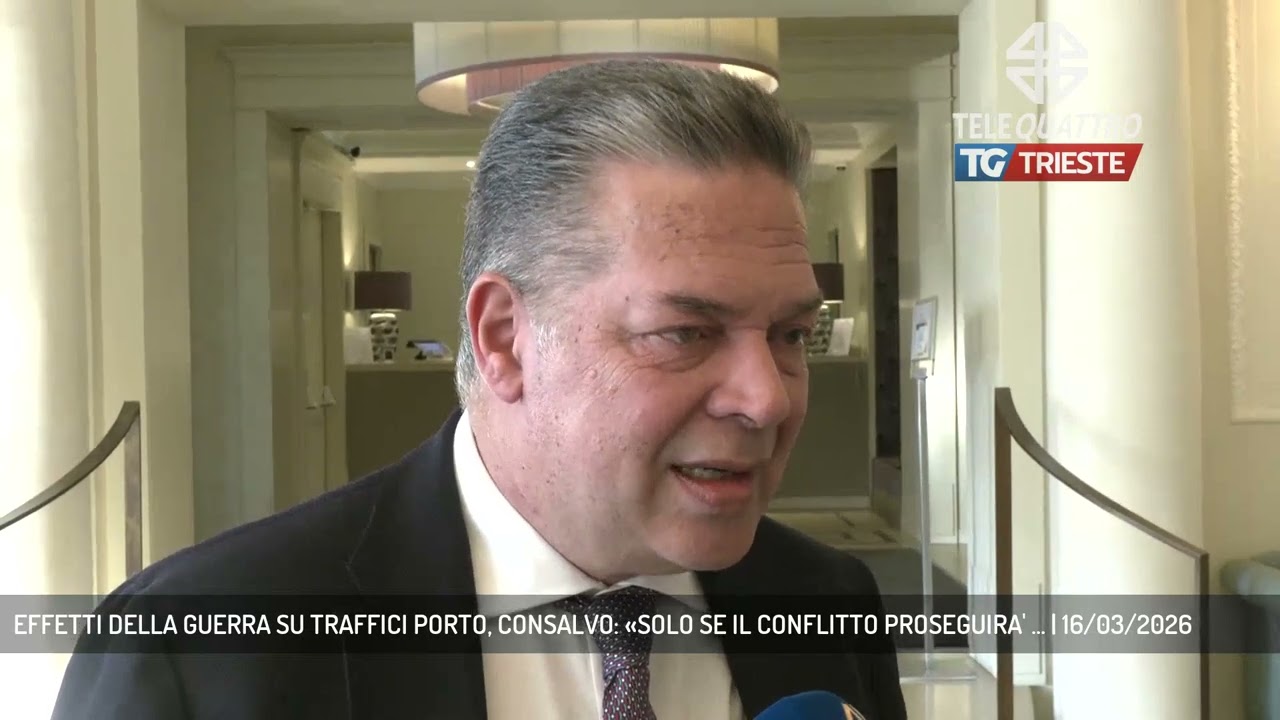 EFFETTI DELLA GUERRA SU TRAFFICI PORTO, CONSALVO: «SOLO SE IL CONFLITTO PROSEGUIRA' ... | 16/03/2026