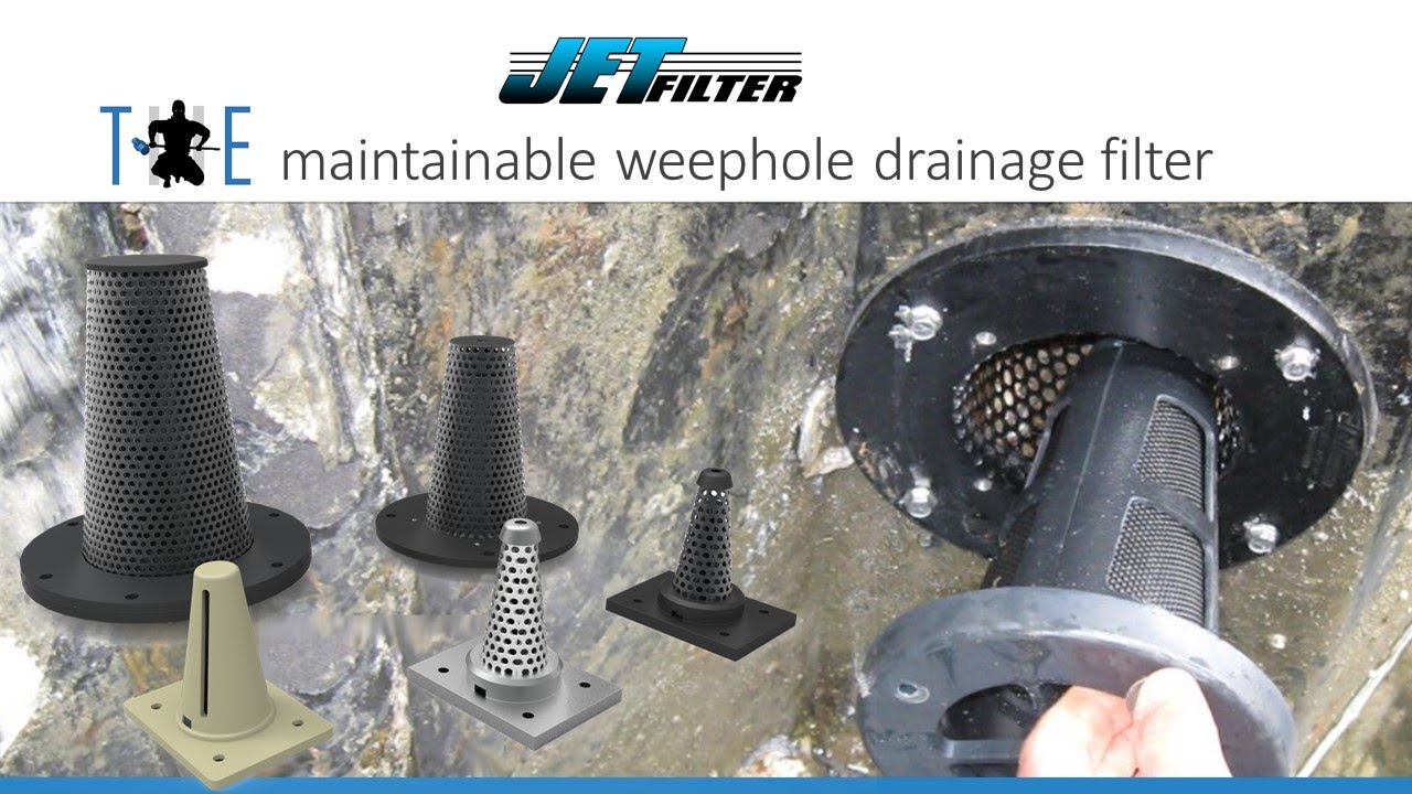 JETFilter - The maintainable weep hole drainage filter