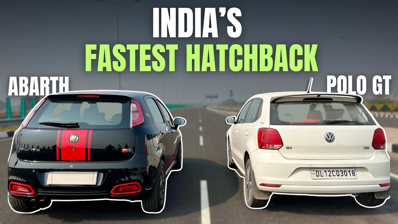 ABARTH PUNTO VS POLO GT : DRAG RACE | Polo Ko Aukaat Dikha Di Abarth Ne😮‍💨