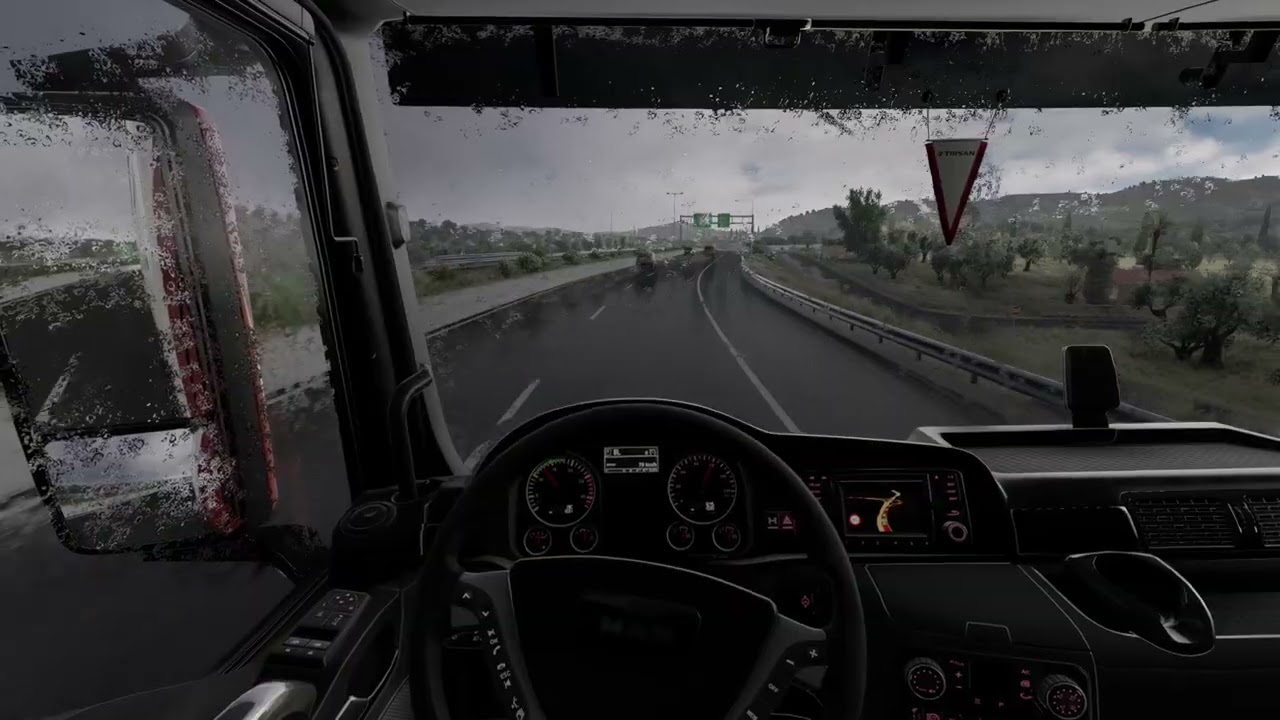 ETS2 | Rainy morning in Greece island