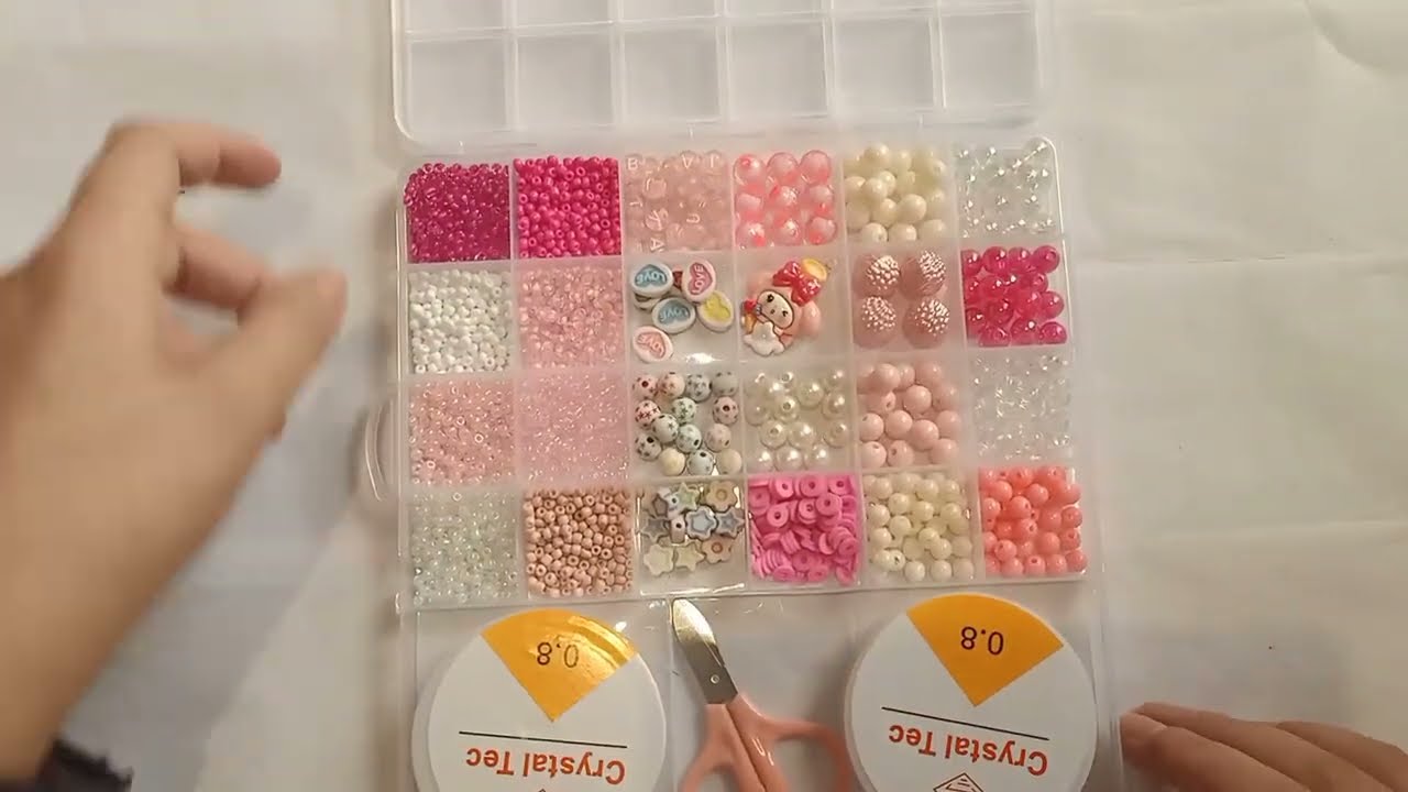 Unboxing new beaded set 👍