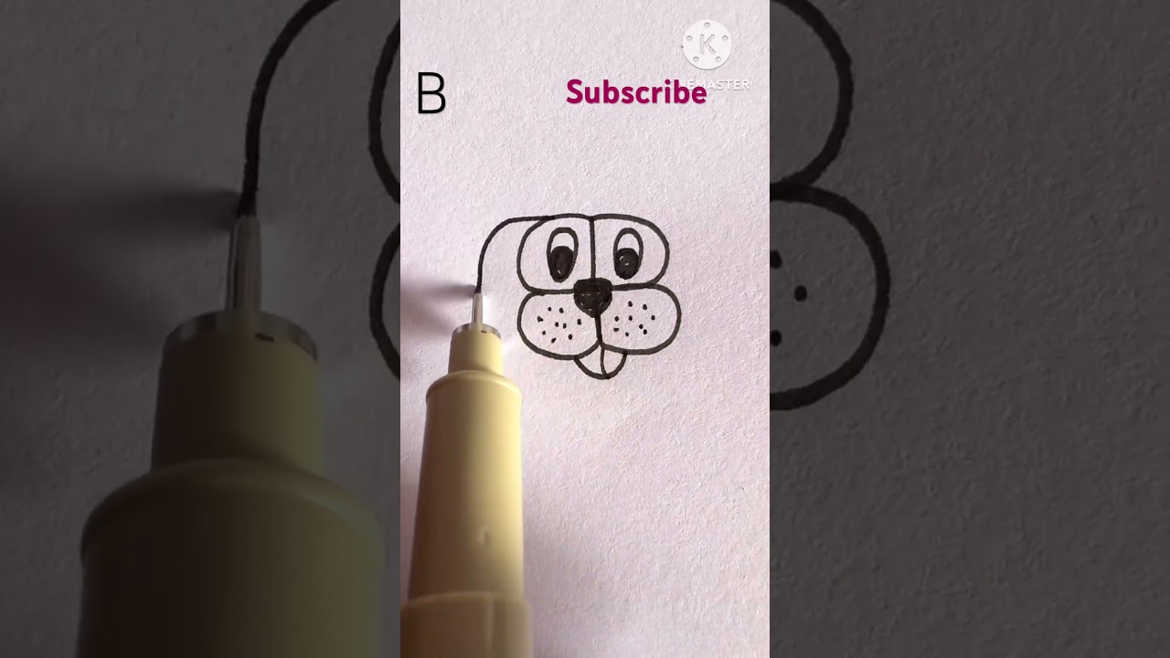 Can the Letter B Turn Into a Dog? 🐶😲 | Creative Drawing Trick #art #drawing #easydrawing