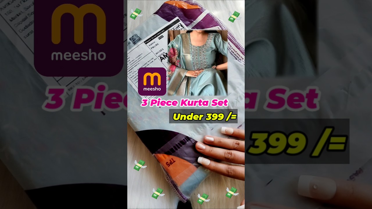 3 Piece Kurta set Meesho | Meesho kurta set haul