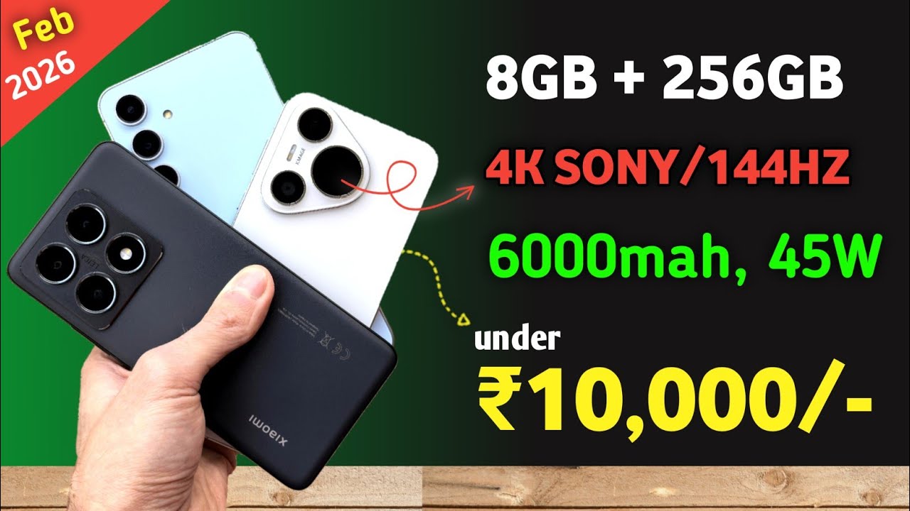 Top 4 best 5g all -rounder smartphones under 15000 in 2026| 8GB +256GB |phone under 15000