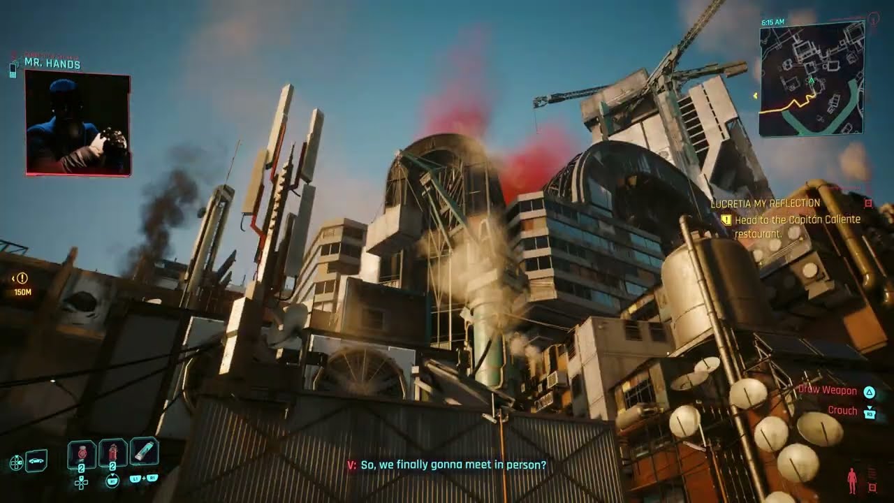 Cyberpunk 2077: Phantom Liberty &mdash; Мистер Хэндс звонит V по поводу границы Догтауна: полный игрово...