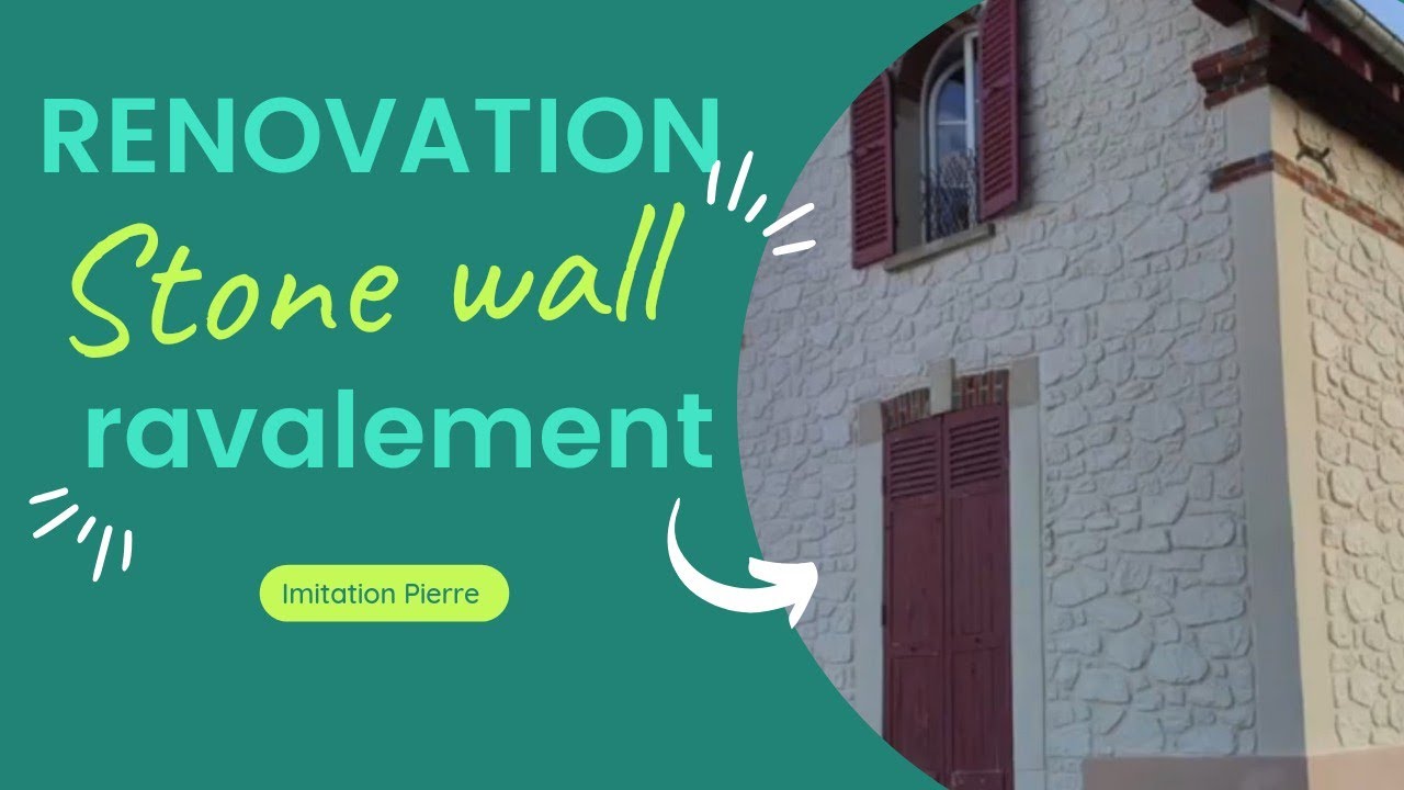 Rénovation Enduit Façade imitation pierre & ravalement traditionnelle