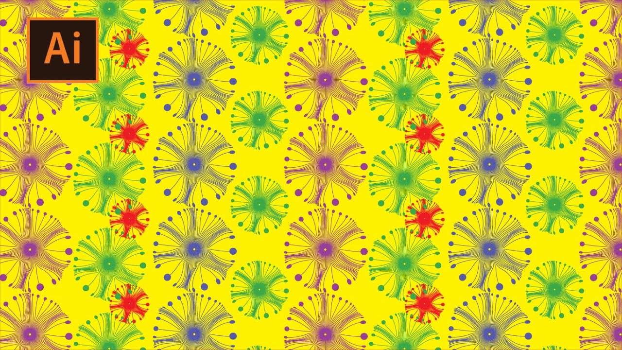 Design Seamless Patterns In Adobe Illustrator #pattern #graphicdesign #tutorial #adobeillustrator